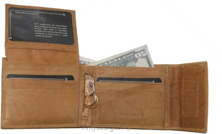Variation-of-Men039s-Bifold-Leather-Wallet-Genuine-Leather-Secure-Billfold-2-IDs-Men039s-Wallet-264781060381-5070