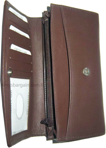 Variation-of-New-womens-Leather-checkbook-wallet-compact-wallet-zip-wallet-money-case-bnwt-265198563352-7690