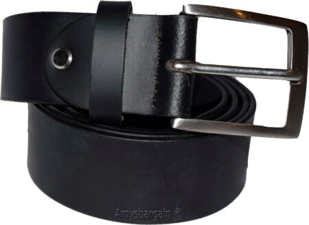 Variation-of-Men039s-Leather-Belt-UP-to-50quot-Solid-Cowhide-Leather-Belt-Casual-Black-belt-BNWT-255020742783-2585