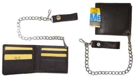 Variation-of-Biker039s-Chain-wallet-Leather-Bifold-wallet-Motorcycle-Trucker-Biker-wallet-BN-265777135614-c9c2