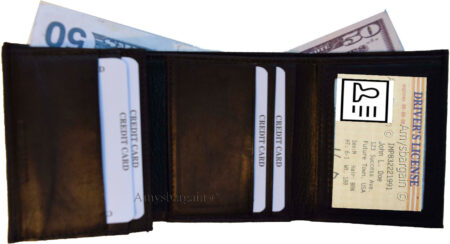 Variation-of-Men039s-wallet-Calfskin-Leather-Trifold-wallet-8-credit-card-2-billfolds-2-ID-BN-265750263416-37e1